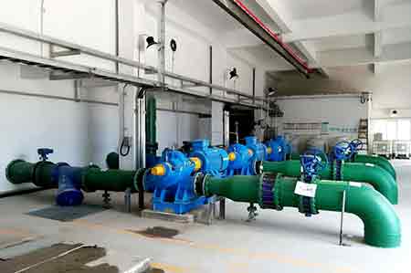 KPS系列单级双吸离心泵在赤峰广钢使用现场